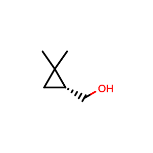 Chemical structure of (R)-(2,2-Dimethylcyclopropyl)methanol , CAS 1821815-68-2, AChemBlock AD261800