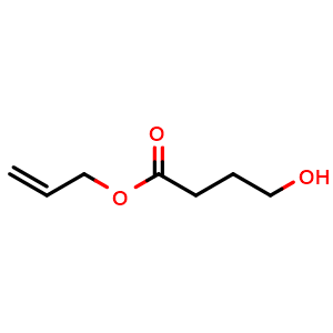 Chemical structure of Allyl 4-hydroxybutanoate , CAS 285982-03-8, AChemBlock AD261847