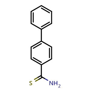 Chemical structure of [1,1'-Biphenyl]-4-carbothioamide , CAS 13363-50-3, AChemBlock AD261849