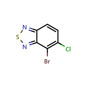 Chemical structure of 4-Bromo-5-chlorobenzo[c][1,2,5]thiadiazole , AChemBlock AD261869