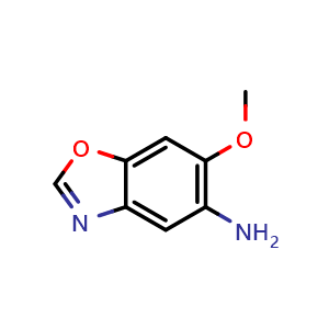 Chemical structure of 5-Amino-6-methoxybenzo[d]oxazole , AChemBlock AD261883