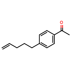 Chemical structure of 4'-(4'-Penten-1'-yl)acetophenone , AChemBlock AD261895