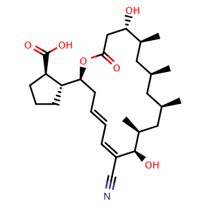Chemical structure of Borrelidin , CAS 7184-60-3, AChemBlock AD261951