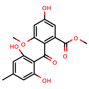 Chemical structure of Sulochrin , CAS 519-57-3, AChemBlock AD261961