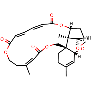 Chemical structure of Verrucarin J , CAS 4643-58-7, AChemBlock AD261962