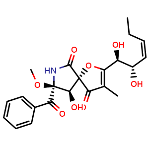 Chemical structure of Pseurotin A , CAS 58523-30-1, AChemBlock AD261964