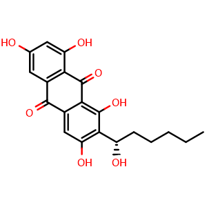 Chemical structure of Averantin , CAS 5803-62-3, AChemBlock AD261966