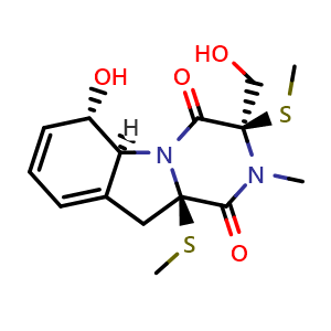 Chemical structure of Bisdethiobis(methylthio)gliotoxin , CAS 74149-38-5, AChemBlock AD261969
