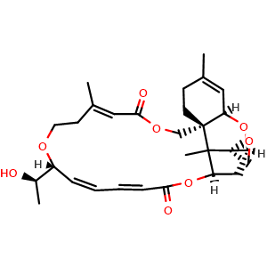 Chemical structure of Roridin E , CAS 16891-85-3, AChemBlock AD261971