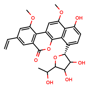 Chemical structure of Gilvocarcin V , CAS 77879-90-4, AChemBlock AD261979