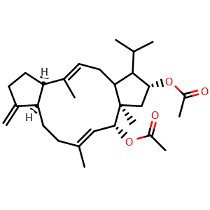 Chemical structure of Variculanol Diacetate , CAS 135513-22-3, AChemBlock AD261983