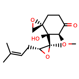 Chemical structure of Ovalicin , CAS 19683-98-8, AChemBlock AD261995