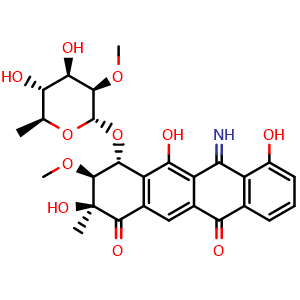 Chemical structure of 5-Iminoaranciamycin , CAS 1219938-05-2, AChemBlock AD262021