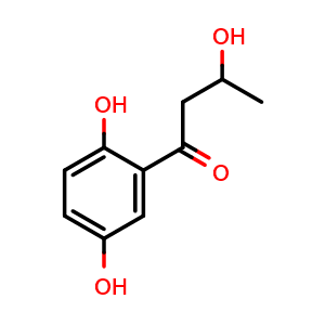 Chemical structure of 1-(2,5-Dihydroxyphenyl)-3-hydroxy-1-butanone , CAS 1083202-40-7, AChemBlock AD262026