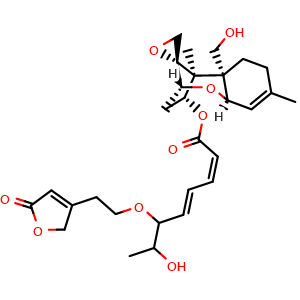 Chemical structure of Roridin L2 , CAS 85124-22-7, AChemBlock AD262029