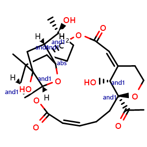 Chemical structure of Myrothecine A , CAS 910292-40-9, AChemBlock AD262030