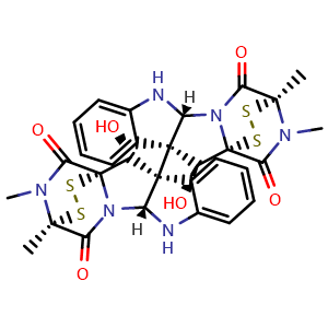Chemical structure of Verticillin A , CAS 889640-30-6, AChemBlock AD262034