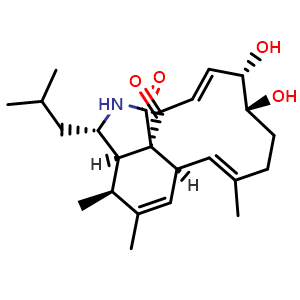 Chemical structure of Aspochalasin D , CAS 71968-02-0, AChemBlock AD262044