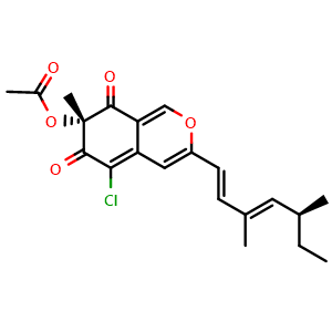Chemical structure of Sclerotiorin , CAS 549-23-5, AChemBlock AD262052