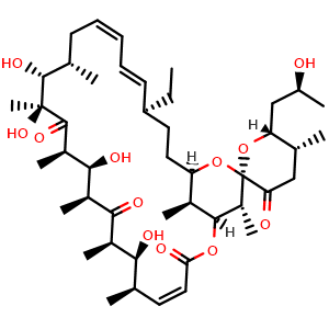 Chemical structure of Oligomycin B , CAS 11050-94-5, AChemBlock AD262064