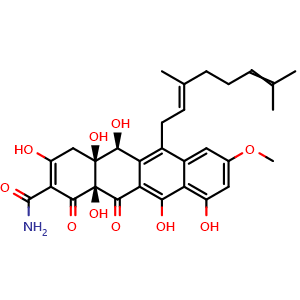 Chemical structure of Previridicatumtoxin , CAS 1379585-81-5, AChemBlock AD262067