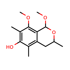 3,4-Dihydro-1,8-dimethoxy-3,5,7-trimethyl-1H-2-benzopyran-6-ol