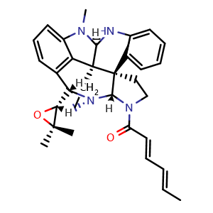 Chemical structure of Communesin B , CAS 148439-46-7, AChemBlock AD262100