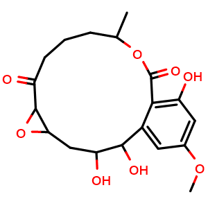 Chemical structure of Dihydrohypothemycin , CAS 80325-04-8, AChemBlock AD262120