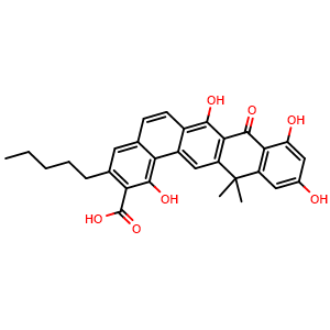 Chemical structure of Benastatin A , CAS 138968-85-1, AChemBlock AD262135