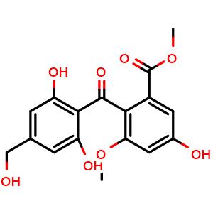 Chemical structure of Hydroxysulochrin , CAS 581068-64-6, AChemBlock AD262171