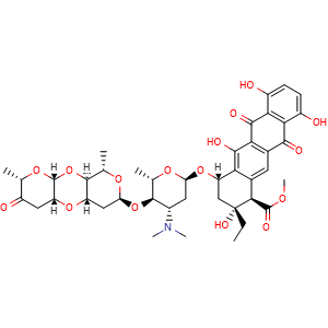 Chemical structure of Cinerubin B , CAS 35906-51-5, AChemBlock AD262198