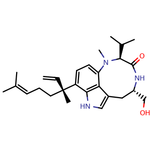 Chemical structure of Lyngbyatoxin A , CAS 70497-14-2, AChemBlock AD262219