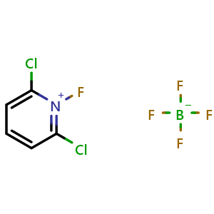 Chemical structure of 2,6-Dichloro-1-fluoropyridin-1-ium tetrafluoroborate , CAS 140623-89-8, AChemBlock AD262267