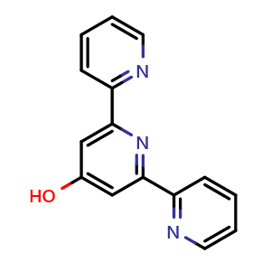 Chemical structure of 4'-Hydroxy-2,2':6',2''-terpyridine , CAS 101003-65-0, AChemBlock AD262323