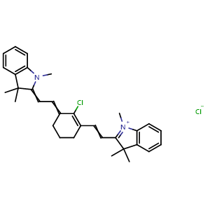 2-((E)-2-((E)-2-Chloro-3-((E)-2-(1,3,3-trimethylindolin-2-ylidene)ethylidene)cyclohex-1-en-1-yl)vinyl)-1,3,3-trimethyl-3H-indol-1-ium chloride