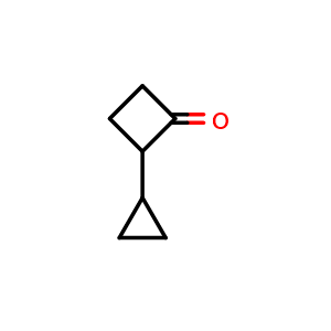 Chemical structure of 2-Cyclopropylcyclobutan-1-one , CAS 70106-28-4, AChemBlock AD262412