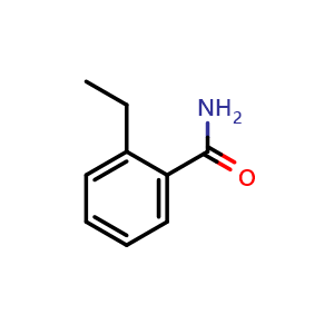 Chemical structure of 2-Ethylbenzamide , CAS 67832-97-7, AChemBlock AD262414