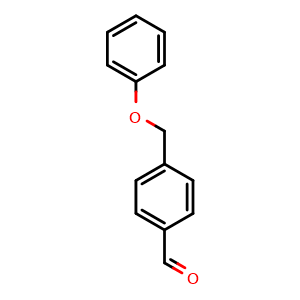 Chemical structure of 4-(Phenoxymethyl)benzaldehyde , CAS 2683-70-7, AChemBlock AD262421