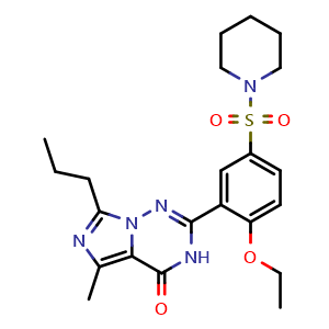 Chemical structure of Pseudovardenafil , CAS 224788-34-5, AChemBlock AD262422