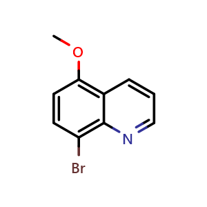 Chemical structure of 8-Bromo-5-methoxyquinoline , CAS 1312610-18-6, AChemBlock AD262451