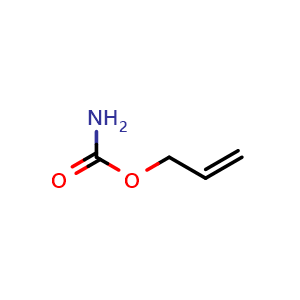 Chemical structure of Prop-2-en-1-yl carbamate , CAS 2114-11-6, AChemBlock AD262469