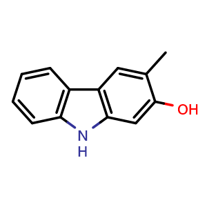 Chemical structure of 3-Methyl-9H-carbazol-2-ol , CAS 24224-30-4, AChemBlock AD262472
