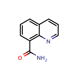 Chemical structure of Quinoline-8-carboxamide , CAS 55706-61-1, AChemBlock AD262482