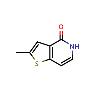 Chemical structure of 2-Methylthieno[3,2-c]pyridin-4(5H)-one , CAS 59207-23-7, AChemBlock AD262495