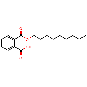 Chemical structure of 1-(8-Methylnonyl) 1,2-benzenedicarboxylate , CAS 69725-01-5, AChemBlock AD262499