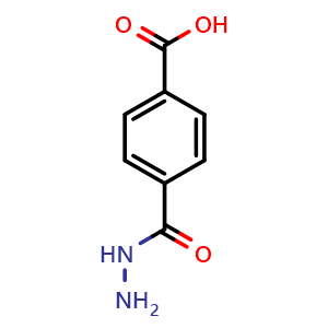 Chemical structure of 4-(Hydrazinecarbonyl)benzoic acid , CAS 46206-74-0, AChemBlock AD262549