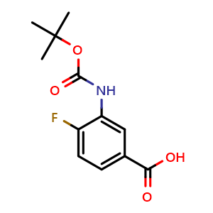 3-{[(tert-Butoxy)carbonyl]amino}-4-fluorobenzoic acid