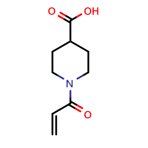 Chemical structure of 1-(Prop-2-enoyl)piperidine-4-carboxylic acid , CAS 109486-01-3, AChemBlock AD262661
