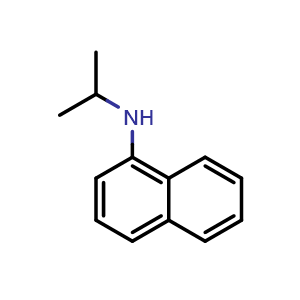 Chemical structure of n-Isopropylnaphthalen-1-amine , CAS 4960-23-0, AChemBlock AD262723