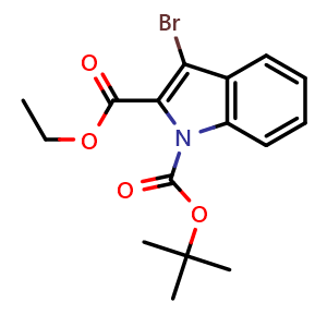 1-(tert-Butyl) 2-ethyl 3-bromo-1H-indole-1,2-dicarboxylate